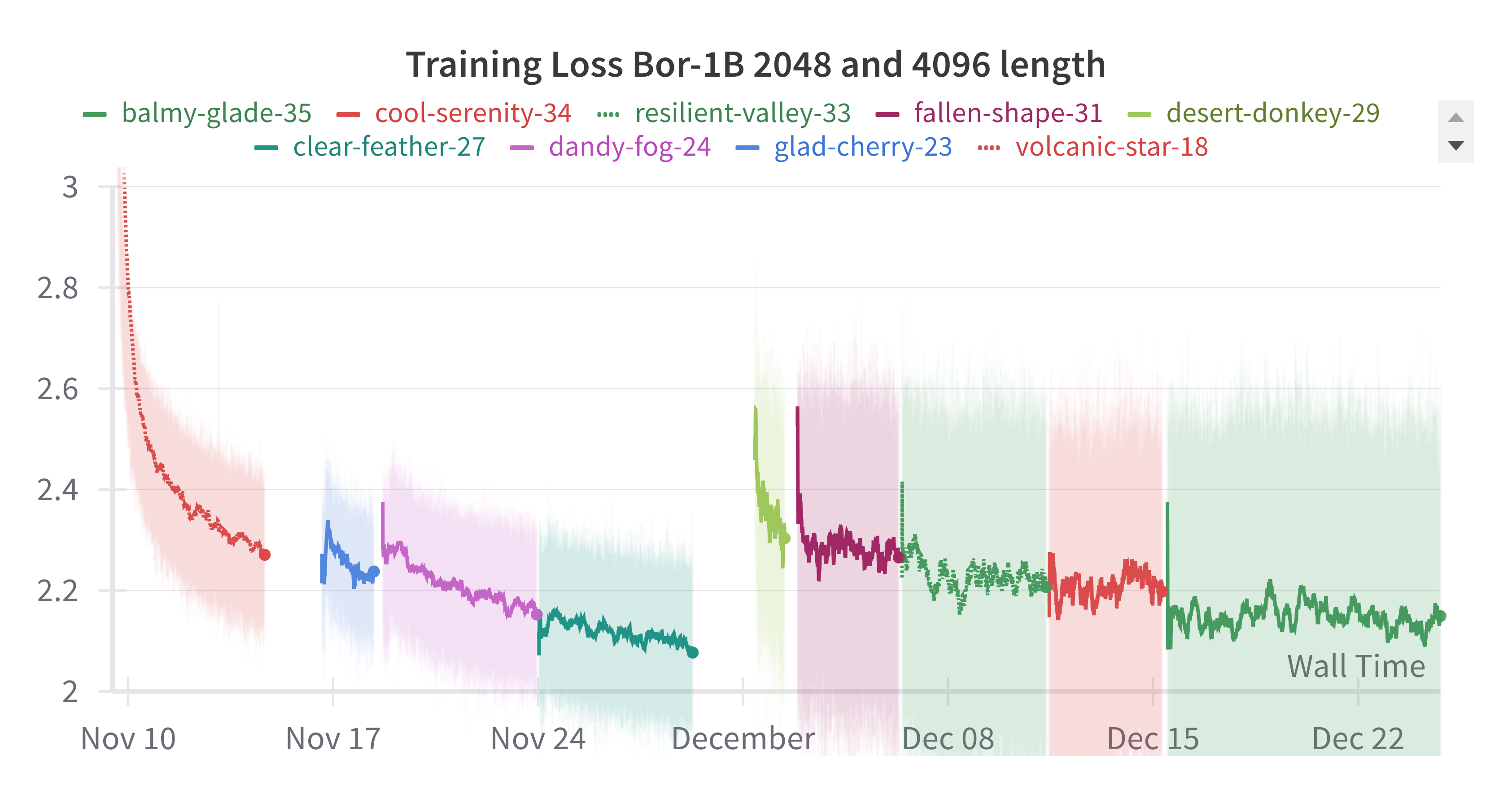 Training Loss for Bor-1B